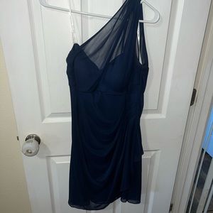 David’s Bridal One Shoulder Dress